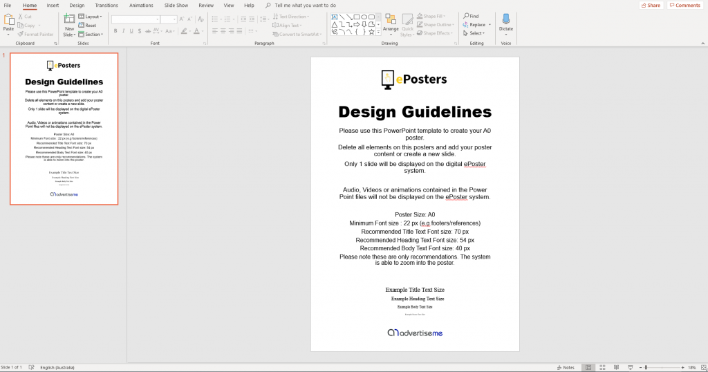 ePosters -PowerPoint Design Guidelines